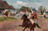 WESELE KRAKOWSKIE – WIOSNA by Jerzy Kossak, 1936, olej, płótno, sold Jun 2020