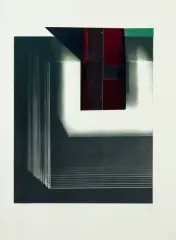 Jan Berdyszak, Studium po... IV, 1980/81, heliograf, offset, wycięcie
