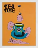 Karifurava Caihua, Tea time, 2020, akryl, płótno
