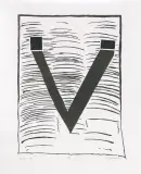 30 Marca 96 by Stanisław Fijałkowski, 1996, linoryt, papier japoński, sold Apr 2020