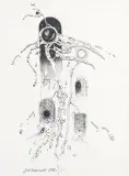 Grzegorz W. Komorowski, Kompozycja fantastyczna, 2001, ołówek, papier