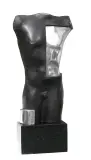 Sylwia Caban, Nigredo Black, 2019, aluminium, kamień