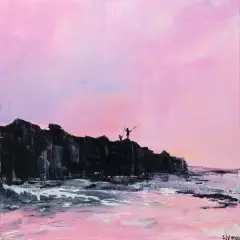 Yuliya Stratovich, Sailors, 2020, akryl, płótno