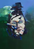 Bartłomiej Michał Górecki, Melt 2, 2020, akryl, płótno