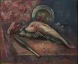 Henryk Lewensztadt, MARTWA NATURA, olej, tektura