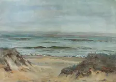 Marian Mokwa, BAŁTYK, 1971, olej, płótno