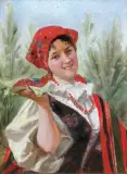 Jan Czesław Moniuszko, Portret dziewczyny w stroju ludowym