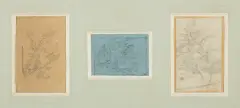 Witold Pruszkowski, ZBIÓR TRZECH WSPÓŁOPRAWNYCH SZKICÓW, OK. 1872, ołówek, papier