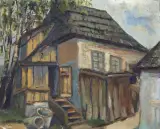 Abraham Neuman, CHATA, olej, tektura
