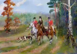 Jerzy Kossak, POLOWANIE PAR FORCE