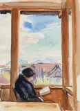 Wojciech Weiss, ZACZYTANA. PORTRET ŻONY ARTYSTY