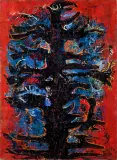 ORZEŁ by Hilary Krzysztofiak, 1959, olej, płótno, sold Apr 2020