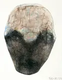 BEZ TYTUŁU by Zdzisław Beksiński, 1997, długopis, akwarela, papier, sold Mar 2020