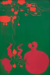 ZARODEK by Jan Dobkowski, 1970, olej, tempera, płótno, offered Mar 2020