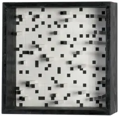 0,2,4,6 by Ryszard Winiarski, 1973, akryl, ołówek, drewno, płyta pilśniowa, offered Mar 2020