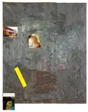 Przemysław Matecki, BEZ TYTUŁU, 2008, olej, płótno, collage