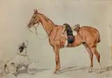 Juliusz Kossak, PRZYJACIELE. KOŃ I PIES