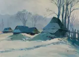 Michał Stańko, CHATY NA PODHALU, olej, płyta