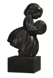 DZIEWCZYNKA Z PIŁKĄ (odlew współczesny) by Szkoła Zakopiańska, brąz patynowany, sold Mar 2020