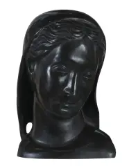 Henryk Kuna, GŁOWA ŚWIĘTEJ, 1926 (odlew współczesny), brąz patynowany