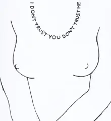 Agata Bogacka, I Don’t Trust You, Don’t Trust Me, 2009, serigrafia, karton
