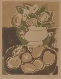 Henryk Hayden, Martwa natura, litografia barwna, papier kremowy