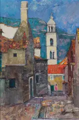 PELINE by Franciszek Kmita, 1981, olej, płótno, sold Mar 2020