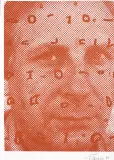 AUTOPORTRET by Jan Tarasin, 1990, serigrafia, papier, sold Mar 2020