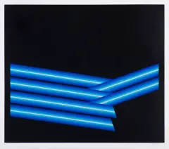 Axel Dick, Bez TYTUŁU, 1971, serigrafia barwna, karton