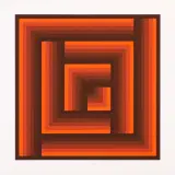 Jurgen Peters, KONSTRUKCJA (Gefüge), 1971, serigrafia barwna, papier