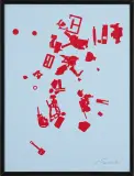 BEZ TYTUŁU by Jan Tarasin, 1990, serigrafia, papier, sold Jan 2020