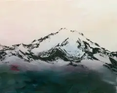 Yuliya Stratovich, Foggy mountains, 2019, akryl, płótno