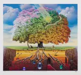 JABŁOŃ TANTRYCZNA by Jacek Yerka, giclée, papier, sold Dec 2019