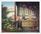 WALKA KARNAWAŁU Z POSTEM by Jacek Yerka, giclée, papier, sold Dec 2019