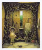 ŁAZIENKA OCEANICZNA by Jacek Yerka, giclée, papier, sold Dec 2019