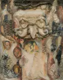Teresa Rudowicz, COLLAGE 78/52, 1978, collage: tkaniny, koronki, pasmanteria