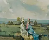 Jerzy Duda-Gracz, MELANCHOLIA II, 1989, olej, płótno, sklejka
