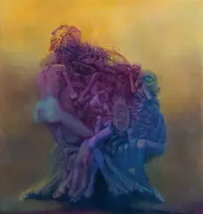 Zdzisław Beksiński, DY, 1985, olej, płyta pilśniowa