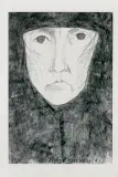 Magdalena Abakanowicz, MYŚLENIE (THINKING), 1991, węgiel, ołówek, papier