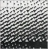 11-TH GAME 7 x 7 by Ryszard Winiarski, 1999, akryl, ołówek, płótno, sold Dec 2019