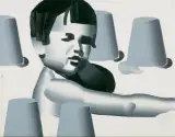 Rafał Bujnowski, DZIECKO NA PLAŻY, 2002, olej, płótno
