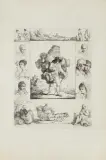 Michal Plonski, KOSZYKARZ, 1805, akwaforta, papier