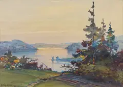 Teodor Grott, SOLINA, 1934, akwarela, ołówek, karton