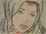 Stanisław Wyspiański, HALKA. PORTRET DZIEWCZYNY W CHUSTCE, ok