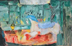 Eugeniusz Geppert, CYRK, 1961, tempera, gwasz, karton
