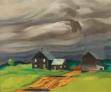 Rafał Malczewski, THE STORM, 1949, olej, płyta