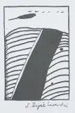 Stanisław Fijałkowski, AUTOSTRADA, serigrafia w kolorze szarym, papier
