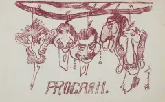 Stanisław Kuczborski, PROGRAM KABARETU, ok. 1914, litografia, papier