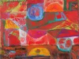 CZERWONY by Stanisław Młodożeniec, 2018, olej, płótno, sold Nov 2019