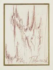 Jerzy Tchorzewski, BEZ TYTUŁU, flamaster, papier